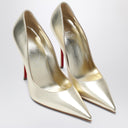 Christian Louboutin Miss Z pumps in silver laminated nappa leather