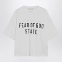Fear of God Essentials White crewneck T-shirt with logo