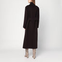 Victoria Beckham Brown double-breasted coat in wool and cashmere