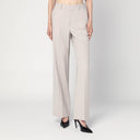 Victoria Beckham Pumice-coloured trousers in wool blend