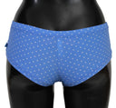 Chic Blue Dotted Designer Bikini Set - Allure Absolue