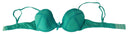 Luxurious Green Cotton Push Up Bra - Allure Absolue