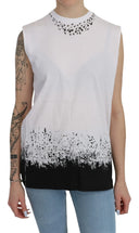 Chic Sleeveless Cotton Crew Neck Top - Allure Absolue