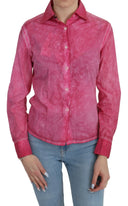 Chic Pink Cotton Polo Blouse by Ermanno Scervino - Allure Absolue