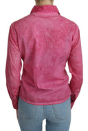 Chic Pink Cotton Polo Blouse by Ermanno Scervino - Allure Absolue