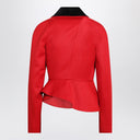 Vivienne Westwood Stormy red asymmetrical wool jacket