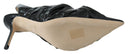 Elegant Black Leather Pointed Toe Pumps Jimmy Choo