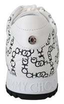 Elegant Monochrome Leather Sneakers Jimmy Choo