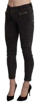 Chic Brown Capri Cropped Pants - Allure Absolue