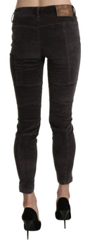 Chic Brown Capri Cropped Pants - Allure Absolue