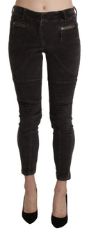 Chic Brown Capri Cropped Pants - Allure Absolue