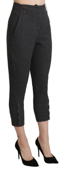 Chic High Waist Capri Cropped Pants - Allure Absolue