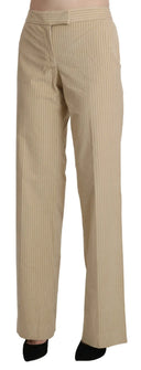 Chic Beige High-Waist Wide Leg Pants - Allure Absolue