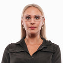 Элегантные дизайнерские очки с розовым оттенком