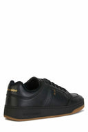 Elegant Black Low-Top Leather Sneakers Saint Laurent