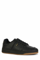 Elegant Black Low-Top Leather Sneakers Saint Laurent