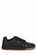 Elegant Black Low-Top Leather Sneakers Saint Laurent