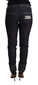 Chic Dark Blue Skinny Trouser Jeans - Allure Absolue
