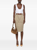 Полупрозрачная майка Henley от Saint Laurent