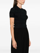 Top corto con logo jacquard de Balenciaga