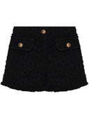 Versace Heritage tweed mini shorts
