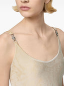 Vestido mini acampanado de jacquard Barocco de Versace