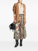 Etro Paisley-print pleated midi skirt