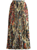 Etro Paisley-print pleated midi skirt