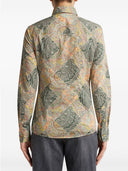 Etro Patchwork-print poplin shirt