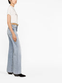 Camiseta con estampado de logo invertido de Saint Laurent