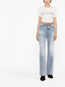 Camiseta con estampado de logo invertido de Saint Laurent