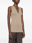 Brunello Cucinelli Top Beige Brunello Cucinelli