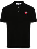 Polo con parche de corazón Comme Des Garcons