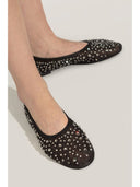 zapatos de bailarina adornados con cristales Tory Burch