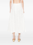 Zimmermann Crush embroidered midi skirt