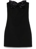 Self-Portrait crepe bandeau mini dress