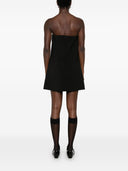 Self-Portrait crepe bandeau mini dress