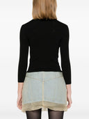 Balenciaga BB-pattern open-knit jumper