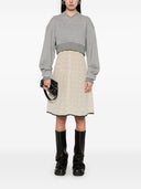 Укороченный свитшот Alexander McQueen с логотипом