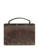 Golden Goose Venezia Bag in anthracite grey laminated leather with black details