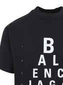 Camiseta con estampado de logo Balenciaga
