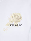 Sudadera corta con estampado de logo Off White