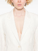 Harris Wharf London crinkled shoulder-pads blazer