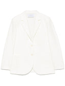 Harris Wharf London crinkled shoulder-pads blazer