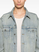 Saint Laurent Distressed Denim Jacket