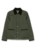 Burberry Quilted blazer corduroy collar