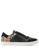Burberry Leather, suede and check sneakers