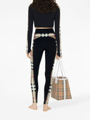 Burberry Stretch jersey cropped sweater with check trim