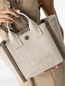Bolso tote pequeño de lona Chloé Carry