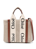 Bolso tote pequeño de lona Chloé Woody